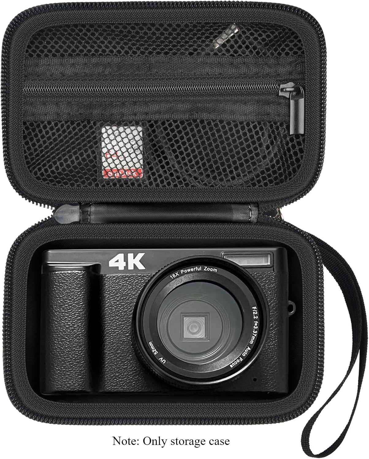 Caja para cámara digital Compatible con TEBNGIHNM para Duluvulu para Oiadek para zheozeig para Zostuic para Toiauaha 4K Vlogging Box solamente: Negro