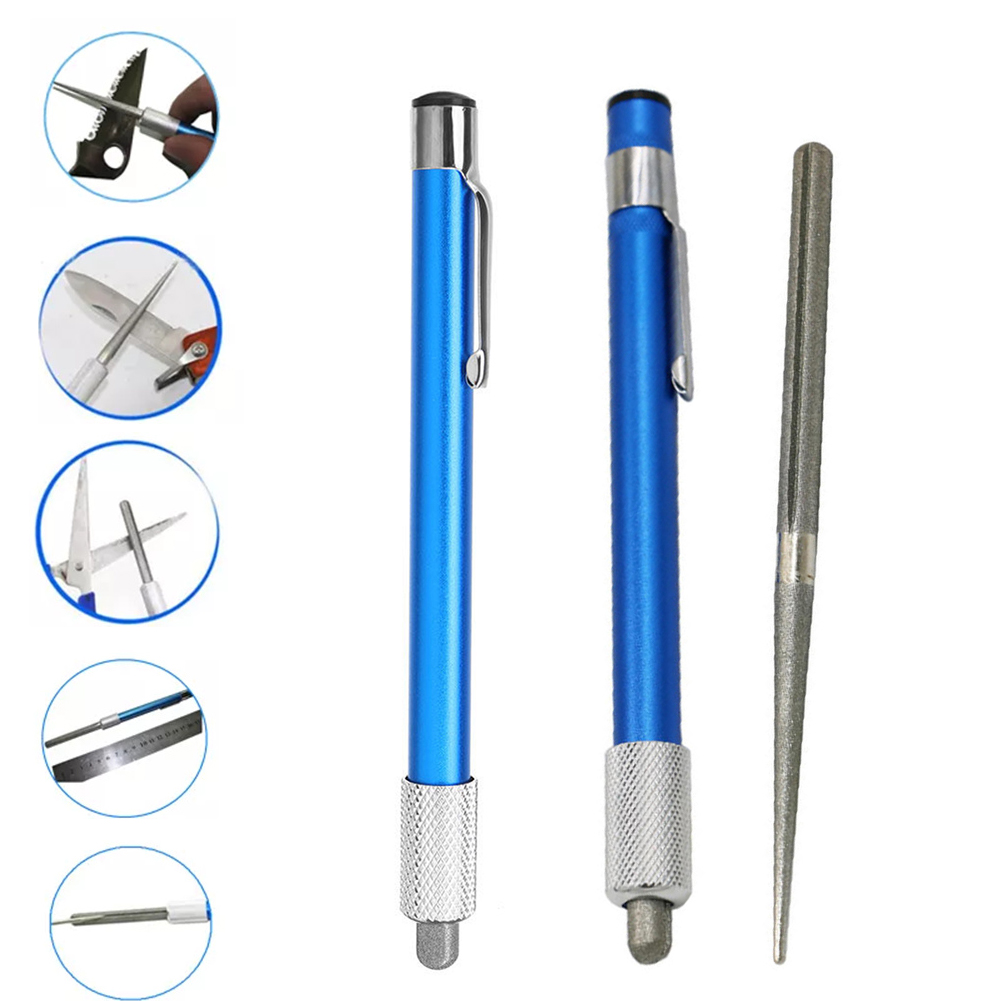 400 Gittergewebe Angeln Haken Spitzer Stift Spitzer draussen-Werkzeug Diamant Stift geformt Messer Spitzer
