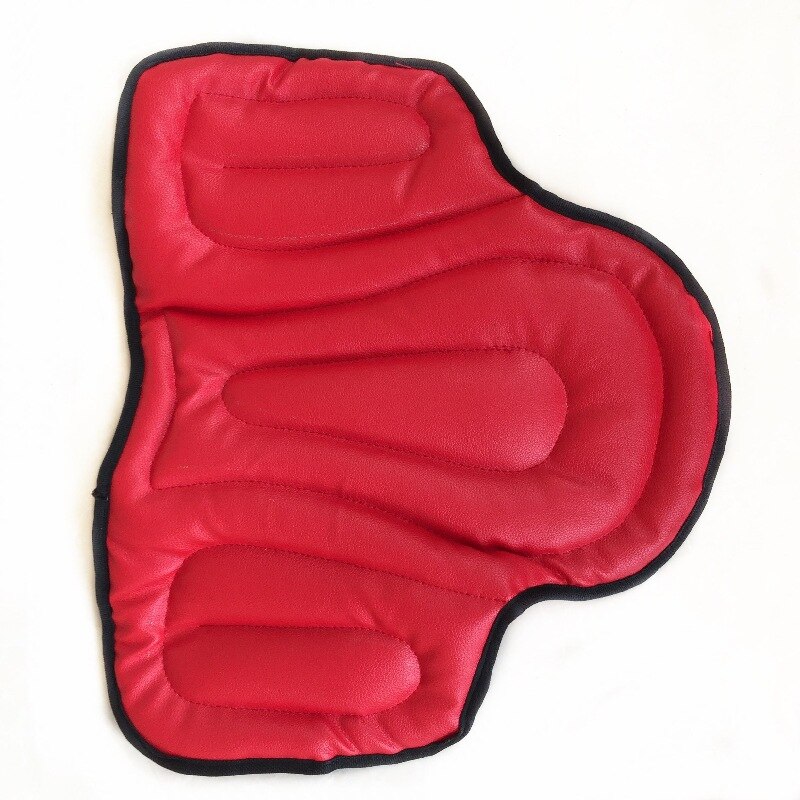 Horse Riding Saddle Pad Soft Equestrian Seat Pad Horse Riding Equipment Comprehensive PU Saddle Pad Western Saddle Pad Painless: red
