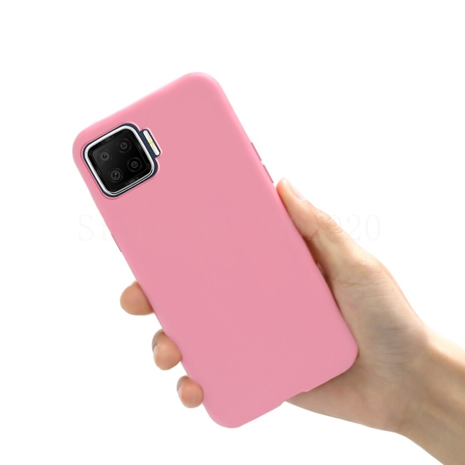 Funda blanda a prueba de golpes para OPPO Reno4 Lite 5G, funda protectora completa de silicona para Reno 4 Lite: Pink