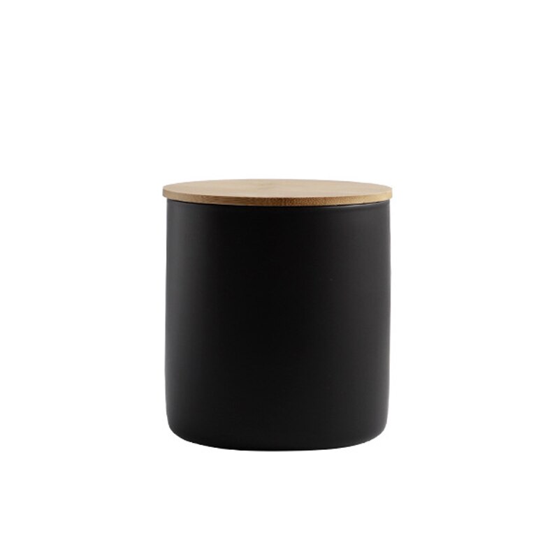 Keramiske redskabsopbevaringsbeholdere crock kaffebeholder med låg til mad tørre varer køkken lb-forsendelse