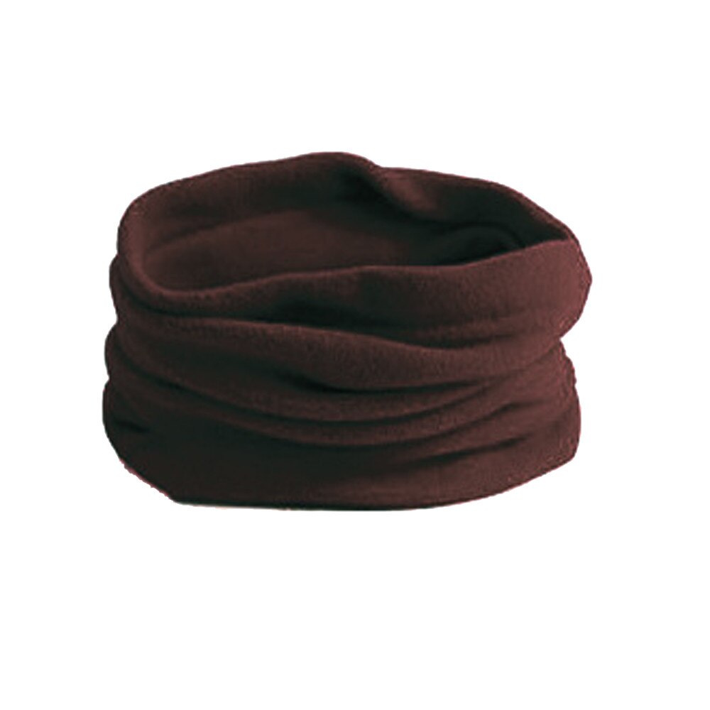 Winter Outdoor Fleece Warmer Neck Gaiter Thermal Half Face Tube Cycling Snowboard Skiing Hiking Bandana Scarf Men Women Beanie: Red