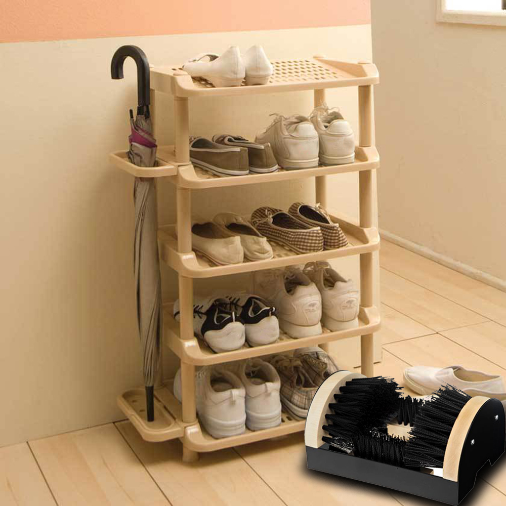 Boot Brush Indoor And Outdoor Cleaning Shoe Brushrs All Weather Industrial Shoe Cleaner & Scraper Brush Outdoor Boot Brush