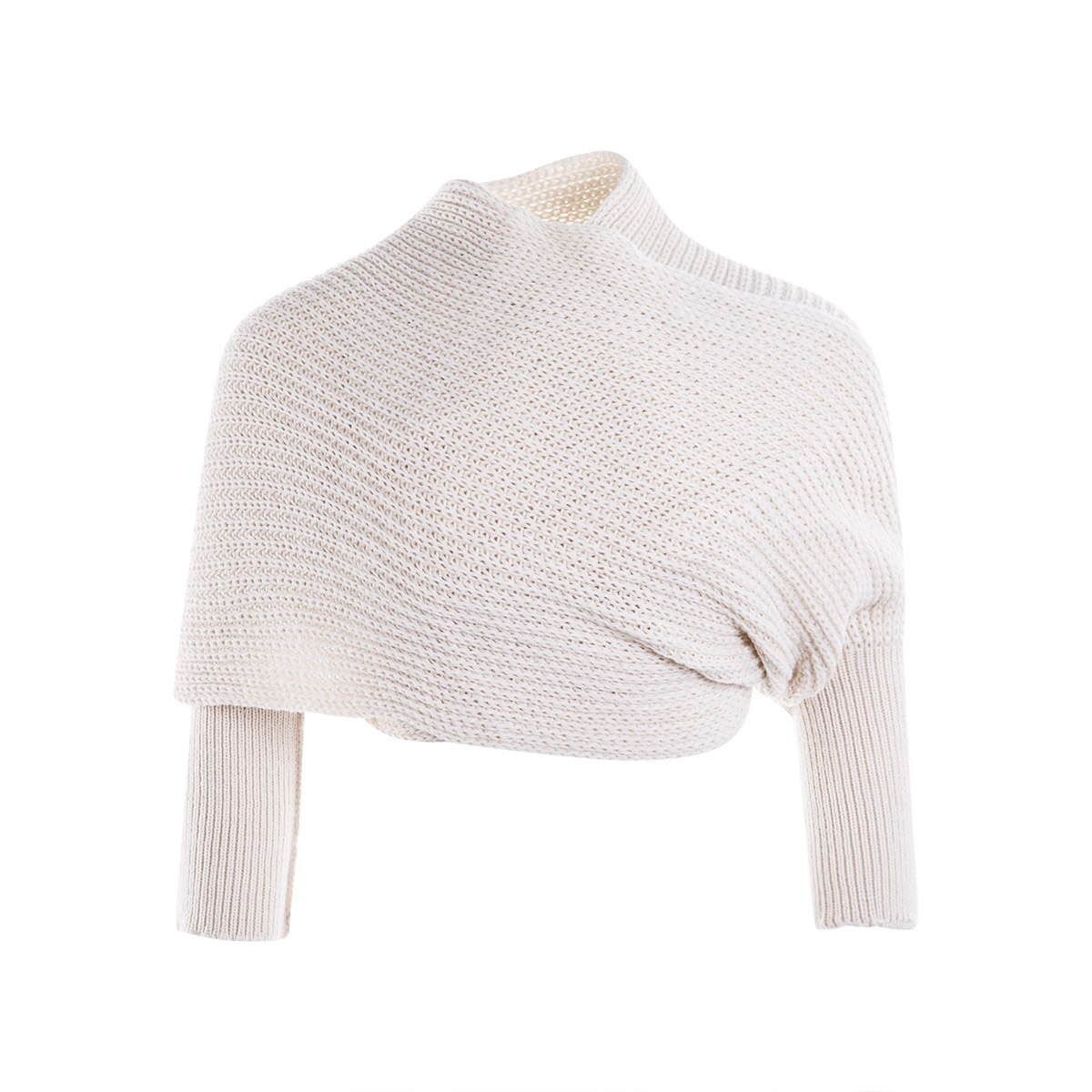 Écharpe en tricot avec manches décontracté femmes | Écharpe chaude, couleur unie, tricot, châle portefeuille, filles,: Beige