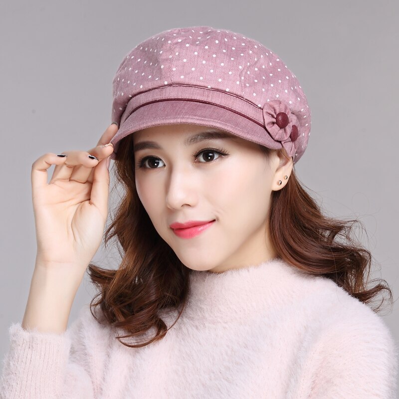 Gorro Visore de para mujer, gorra Coreana de ocio para estudiantes, Boina para otoño y primavera, novedad de