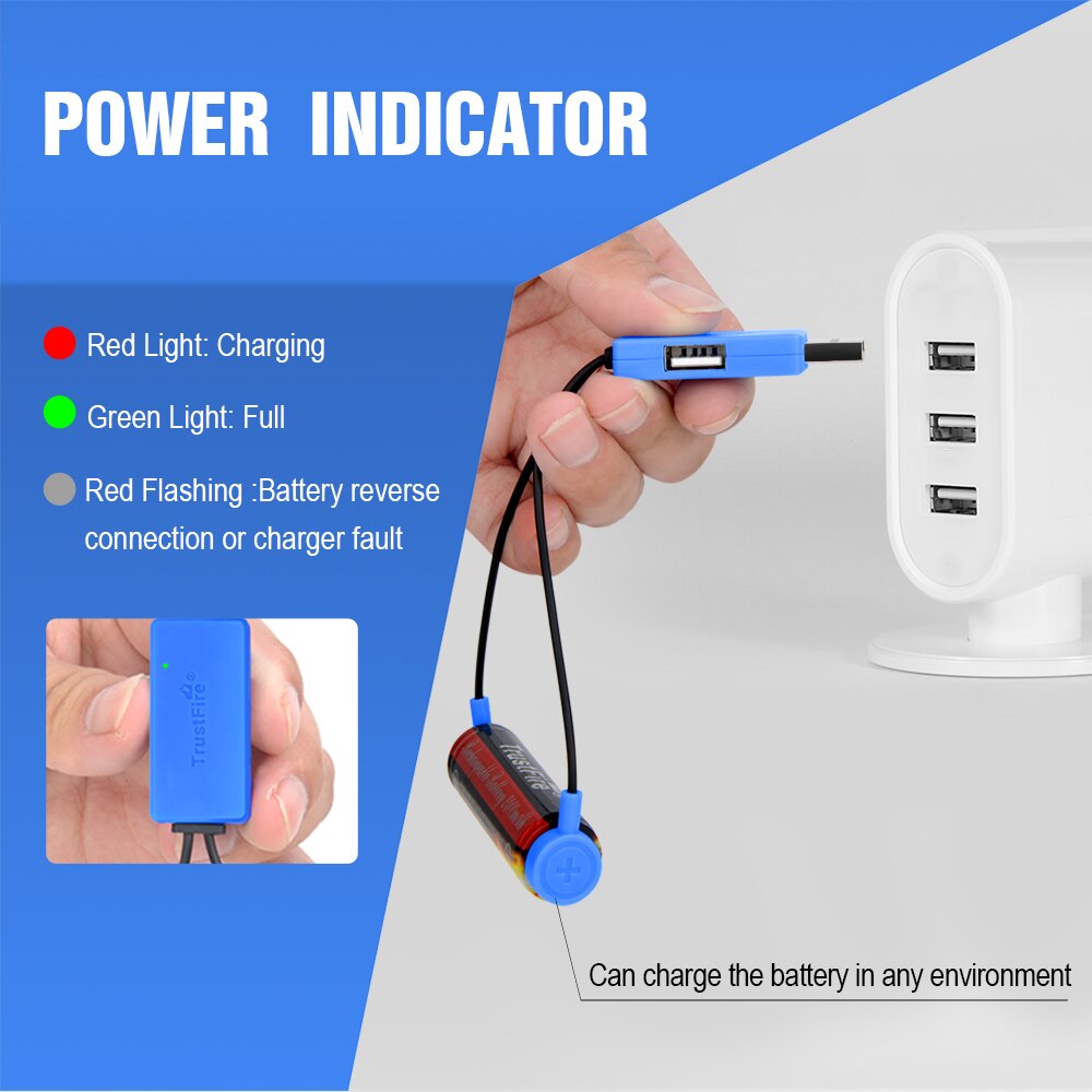 Trustfire Magnetische Batterij Oplader Met Power Bank Functie Universele Lader Voor Li-Ion 32650 14500 16340 26650 18650