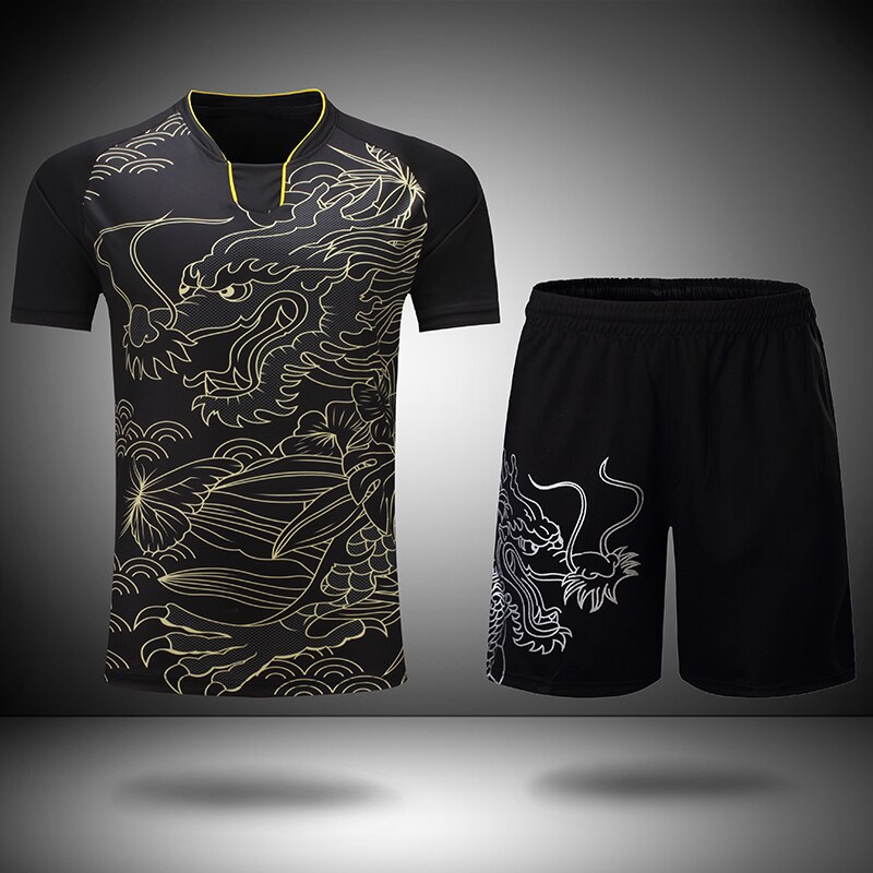 Tischtennisbekleidung für damen und herren, atmungsaktive tischtenniskleidung, tischtennisanzüge, kostenloser druck, china dragon tischtennissets
