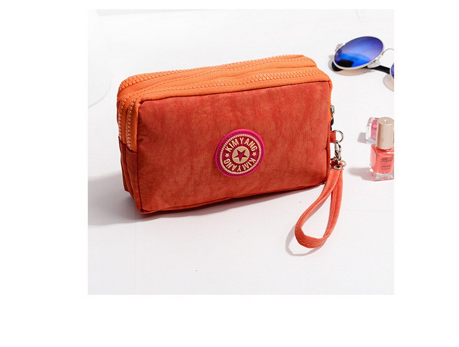 Portemonnee dames portemonnees dames nylon tassen id-kaarthouders dames portemonnee handtassen clutches: Oranje