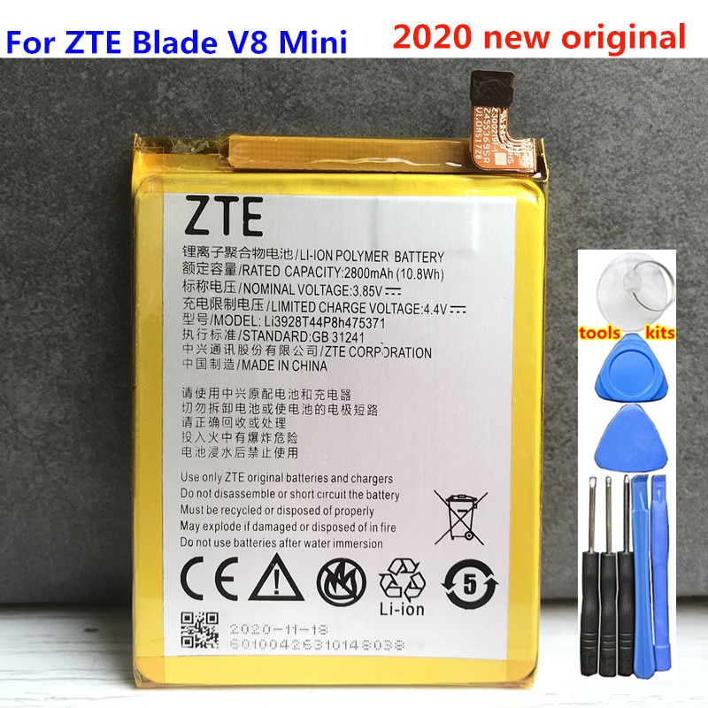 Neue Original 2800mAh Li3928T44P8h475371 Batterie Für ZTE Klinge V8 Mini V8mini BV0850 V0850 Batterien