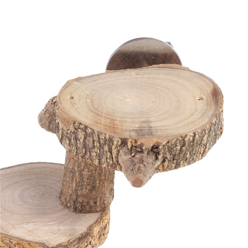 Plateforme de perche en bois pour oiseaux, échelle d&#39;escalade en bois, support d&#39;entraînement, 4 étapes, perroquet, toilettage des ongles, jouet à mâcher, aire de jeu