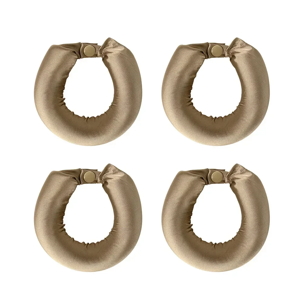 Heatless Haar Krultang Curling Rod Hoofdband Geen Warmte Haarrollers Satijn Luie Krullen Zachte Krulspelden Slapen Flexi Staven Styling Tools: Goud