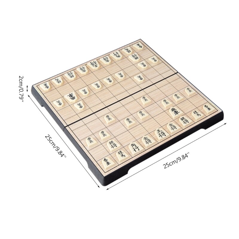 Japan Shogi Magnetische Opvouwbare Japanse Schaakspel Bordspel Intelligentie Speelgoed 25 × 25 × 2Cm