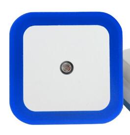 Light Sensor Control Night Light Mini EU US Plug Novelty Square Bedroom lamp PIR luces led decoracion lighting: Blue / US