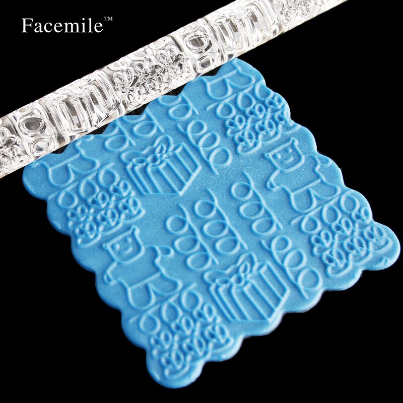 1PCS Textured Embossed Bear Acrylic Rolling Pins Fondant Cake Decorating Decorating Tools 51011