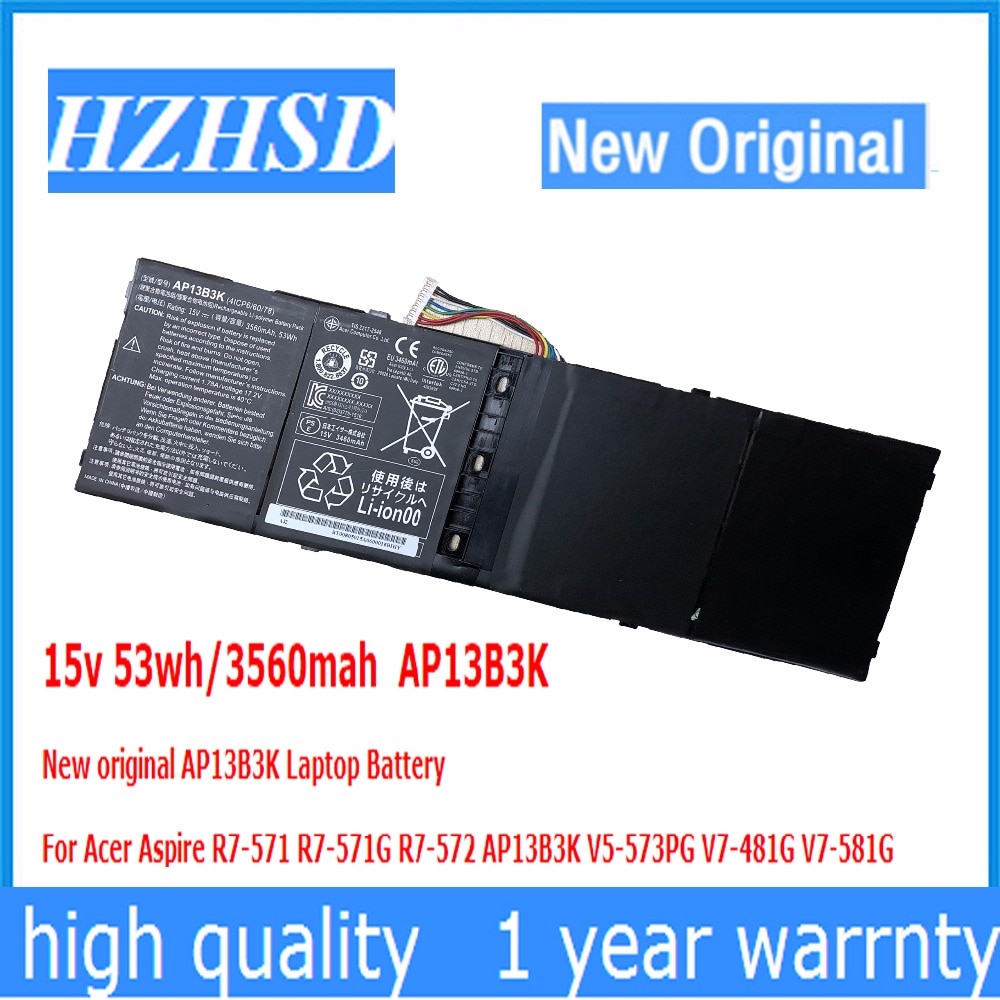 15v 53wh/3560 mah ap13 b 3k originele laptopbatte... – Vicedeal