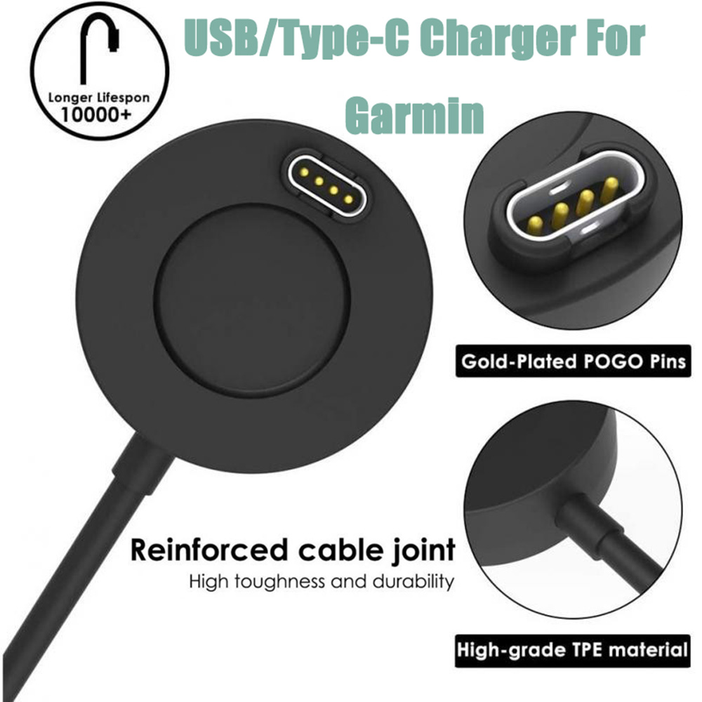 Ladestation für Garmin Fenix 5 5S 5X 6 6S 6X 6Profi 7 7X Plus 8 / Venu 2 2S Sq Vivoactive 3 4 Ladekabel-Ständer