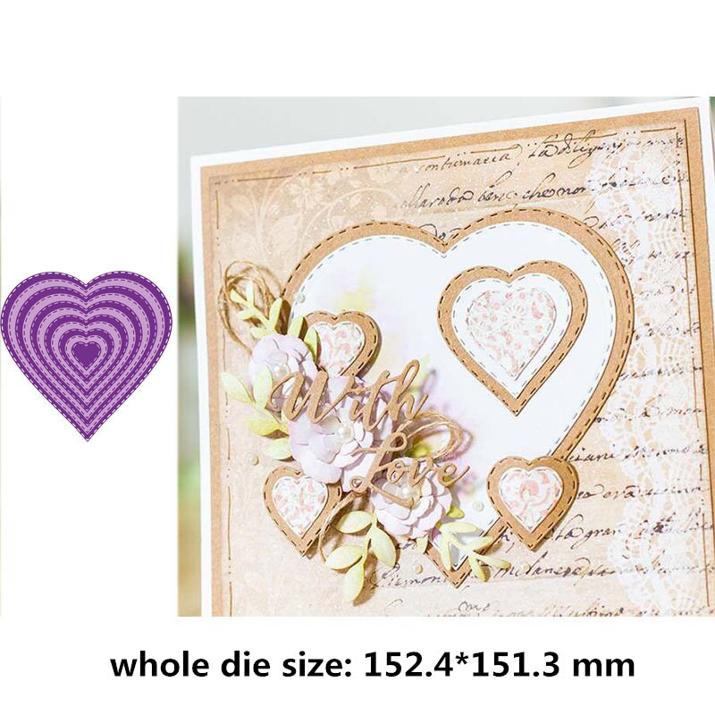 July Core Frame Dies Stitched/Scalloped/Torn-Edge-Oval/Circle/Square/Heart Metal Cutting Dies for Scrapbooking and Cards: 11