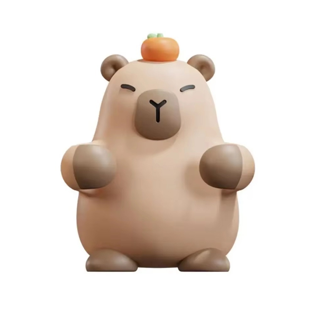 Multi-functional Capybara Toothbrush Holder Drain Hole Hanging/Free Standing Couple Toothbrush Rack Space Saving Stable: Licht Groen