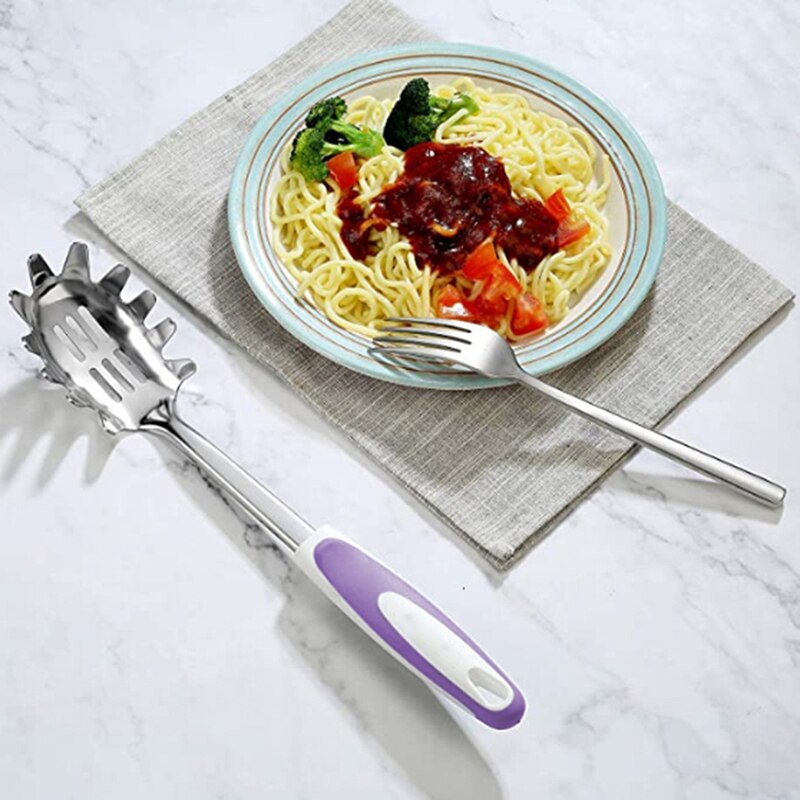 Praktisk til pasta noodle ske noodle pasta scoop dørslag spaghetti slev slids ske køkken gadgets