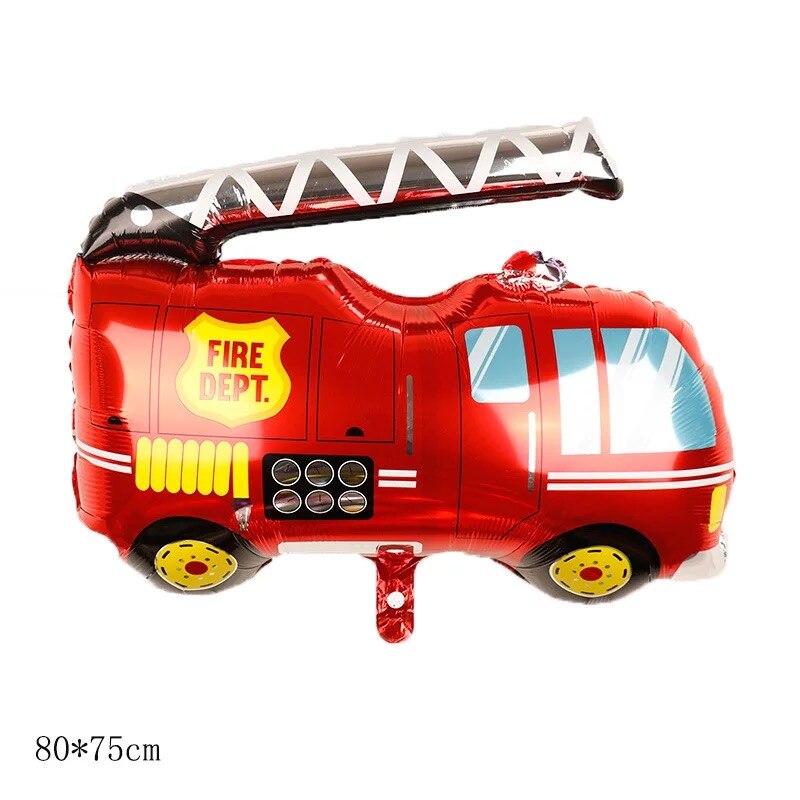 Bricolage dessin animé voiture ballons camion de pompier voiture Train feuille ballon Ambulance Globos enfants fête d'anniversaire décorations enfants balles: Agate