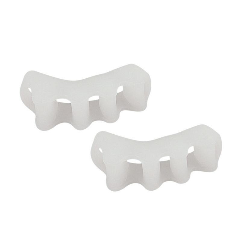 2pcs Toe Separators Overlapping Toes Correctors 5 Holes Personal Care Beauty & Health Toe Separators