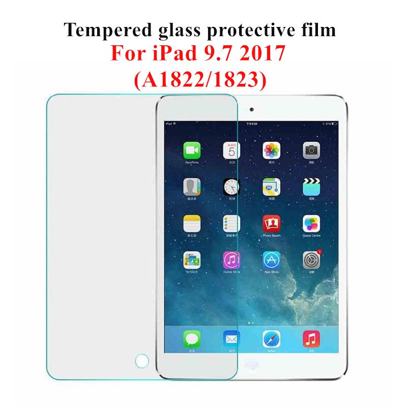 9H Vetro Temperato per iPad 10.2 7th Gen Mini 5 4 3 2 1 air 10.5 Pro 11 HD protezione dello schermo per il Nuovo iPad 2 3 4 5 6 7 8 9.7 pollici: for iPad 2017 9.7