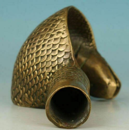 Old Bronze Handmade Carved cobra Snake Statue Cane Walking Stick Head Statues