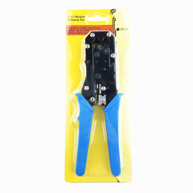 Network Cable Crimping Tool EZ RJ45 RJ11 6P/8P Wire Head Pressing Plier Hand Tool Cat5e Cat6 Cable Cutting Stripper Crimper