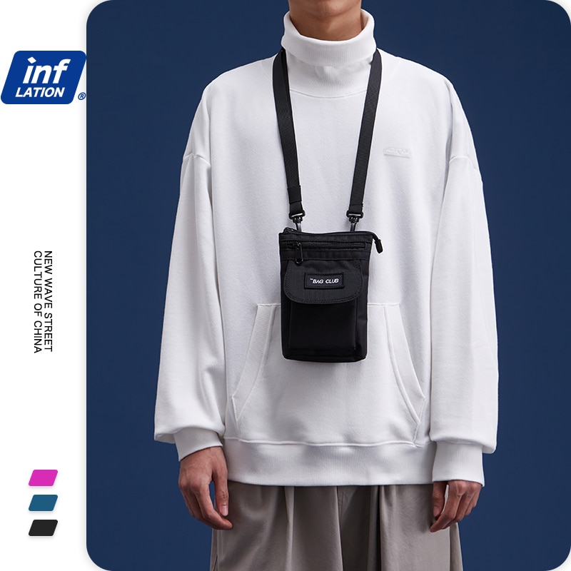 Inflação moda cintura saco para homem com carta impresso alça de ombro saco do mensageiro dos homens viagem sacos de ombro pacote 277ai2019