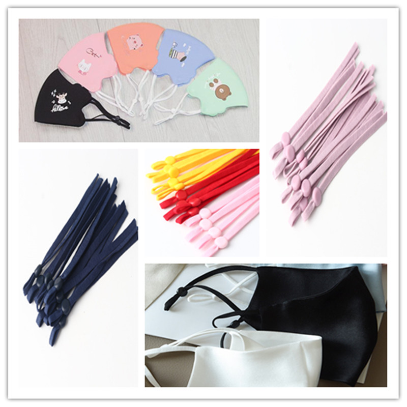 60 stück von Farbe Maske Elastische Band Nylon Elastische Handgemachte Diy Nähen Zubehör Einstellbare Maske Ohr Seil Material 11-12CM