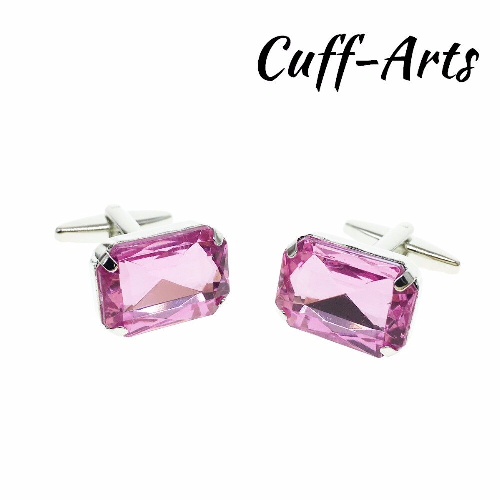 Boutons de manchette pour hommes, boutons de manchette en cristal, bijoux de couleur, boutons de manchette de chemise pour hommes, marque de luxe, boutons en cristal acrylique par cuffarts