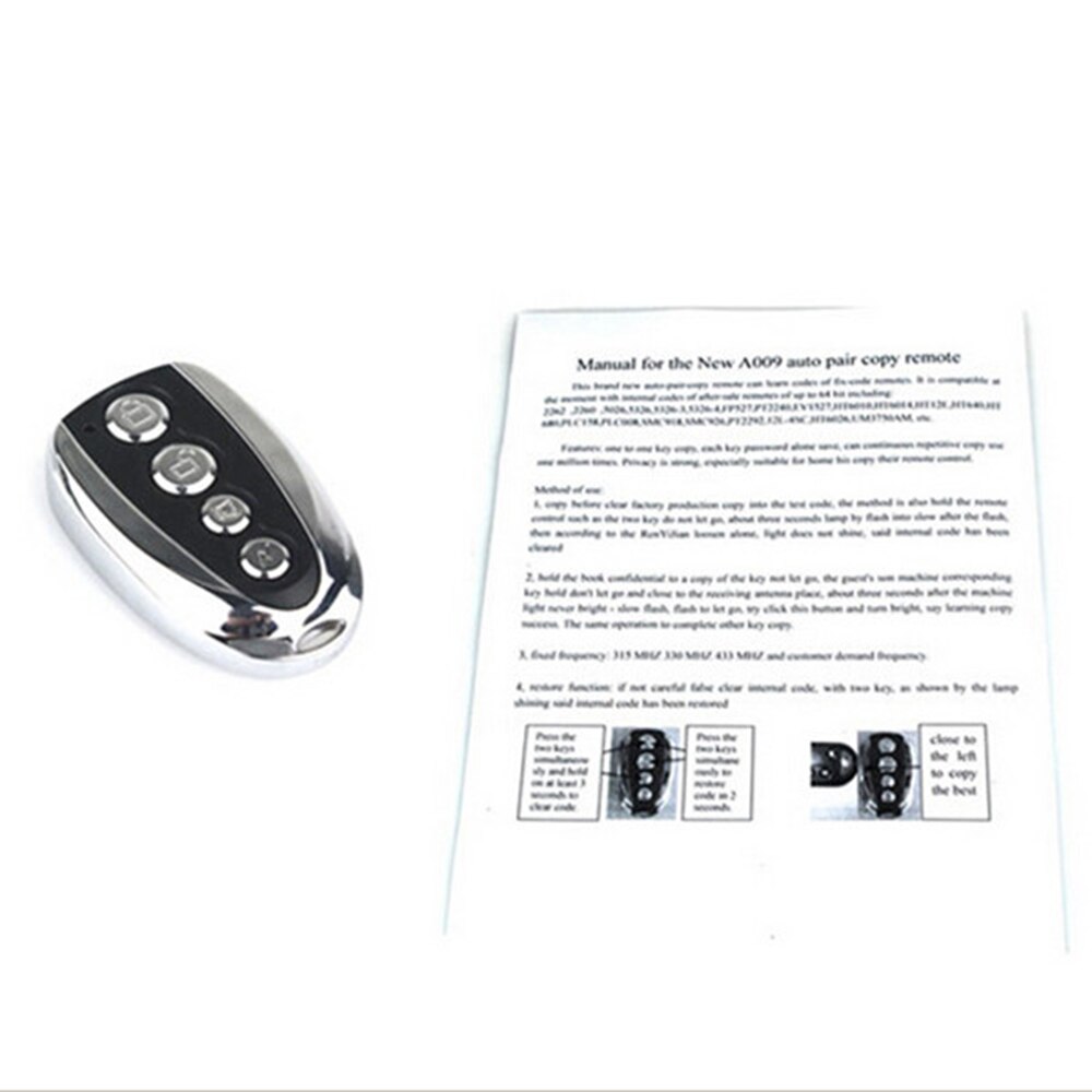 Universal Gate & Garagedeur Unlocked Gate Smart Afstandsbediening Sleutel Klonen Gate Voor Deur/Motoren/Auto Alarm controller