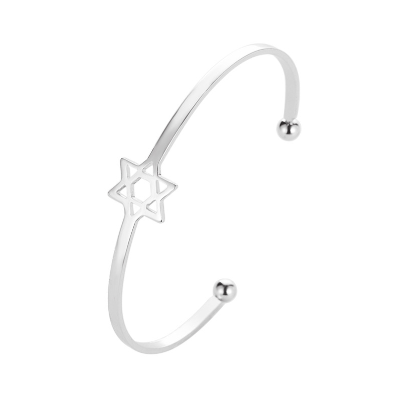 Stijlvolle Maan Zon Open Armband Voor Vrouwen Zilver Kleur Black Metal Hand Chain Graceful Ritzy Femme Mujer Verfijnd Accessoires