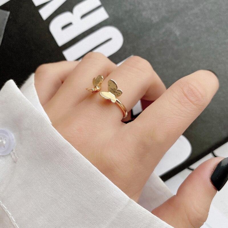 luxe nana bijoux de corps ring mariage bagues accessoires vintage femme bijoux femme bague femme Bague en forme de papillon pour femme, accessoire de , bijou polyvalent quotidien, Vintage, mariage: 1