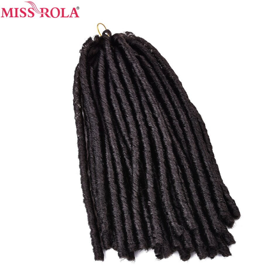 Miss Rola – tresses synthétiques bouclées au Crochet, cheveux Kanekalon doux, 1B #15 racines/paquet, basse température, 75g, 13.5 pouces