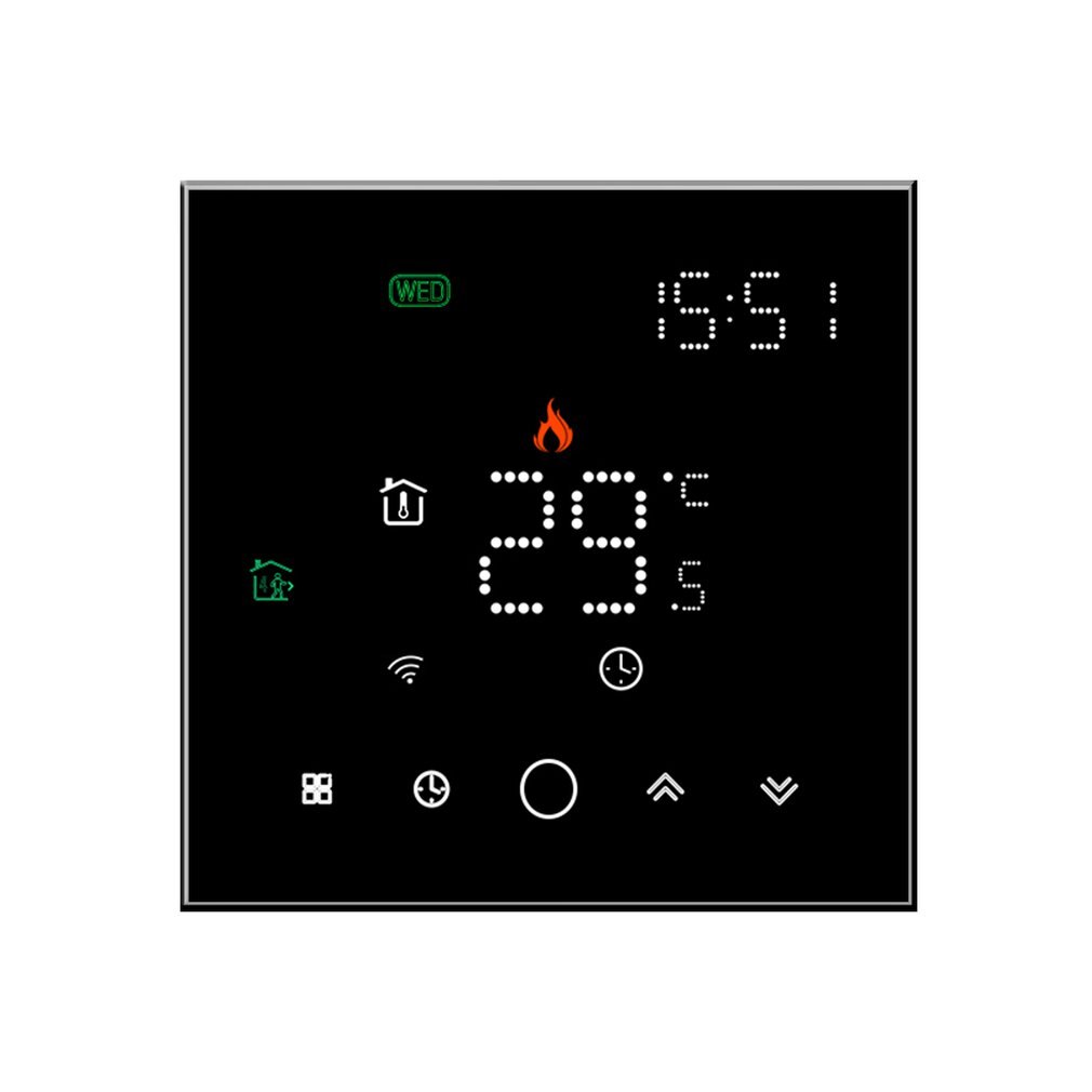 BHT-003-GALW 95-240V Wifi Smart Warm Floor Temperature Controller Voice Control Electric Heating Wall Thermostat: electric heating B