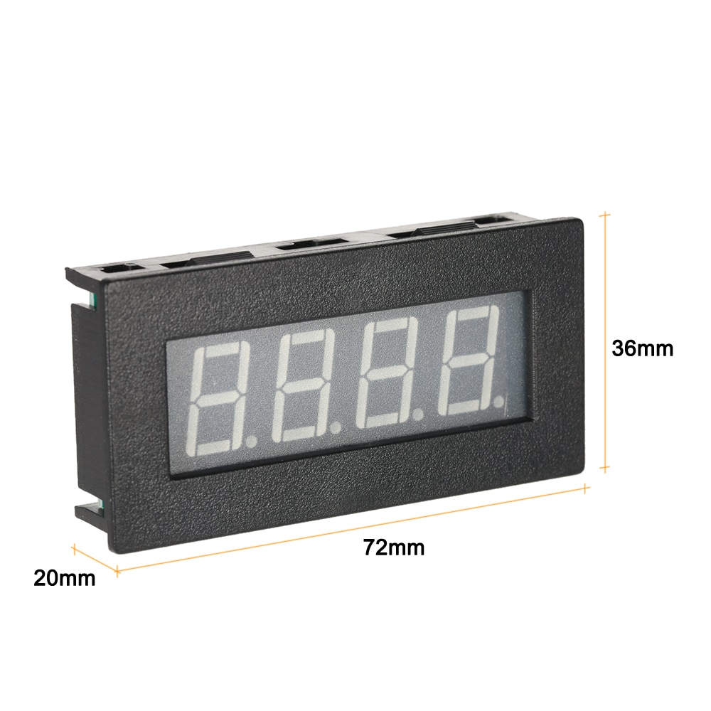 Tacómetro de frecuencia Digital para coche, medidor de velocidad del Motor, RPM, probador de velocidad 5-9999R/M, 0,56 &quot;, 4 LED DC 8-15V