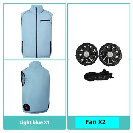 Complete set kleding met airconditioning, functioneel vest, zomerwerkkleding, outdoor kleding voor vissen, warmteafvoer en zonbescherming.: M / Rood