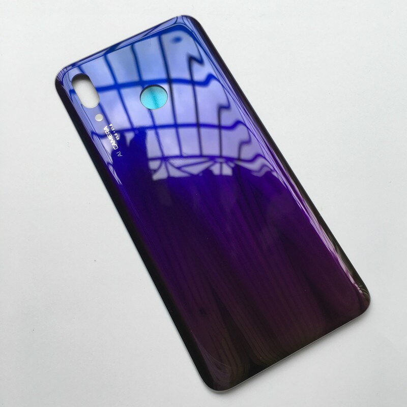 Zmodyfikowany bez Logo dla Huawei Nova 3 Nova3 tylna pokrywa tylny Panel szklany wymiana obudowy obudowy baterii + naklejka Adheisve: Aurora No Lens