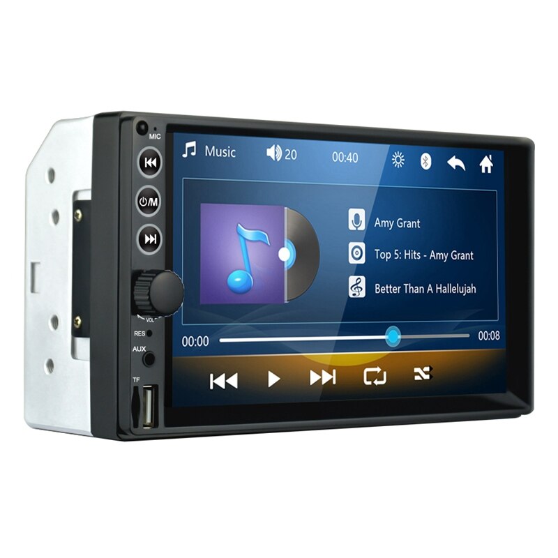 Autoradio 7Inch Hd MP5 Speler Druk Screen Digitale Display Bluetooth Multimedia Auto Backup Monitor Usb 2Din Auto Radio