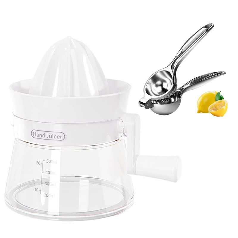 Manual Citrus Juicer Lemon Squeezer with Capacity Marking Max Extraction For Juice Squeezer Easy to Use and Clean Kitchen Tools: plum