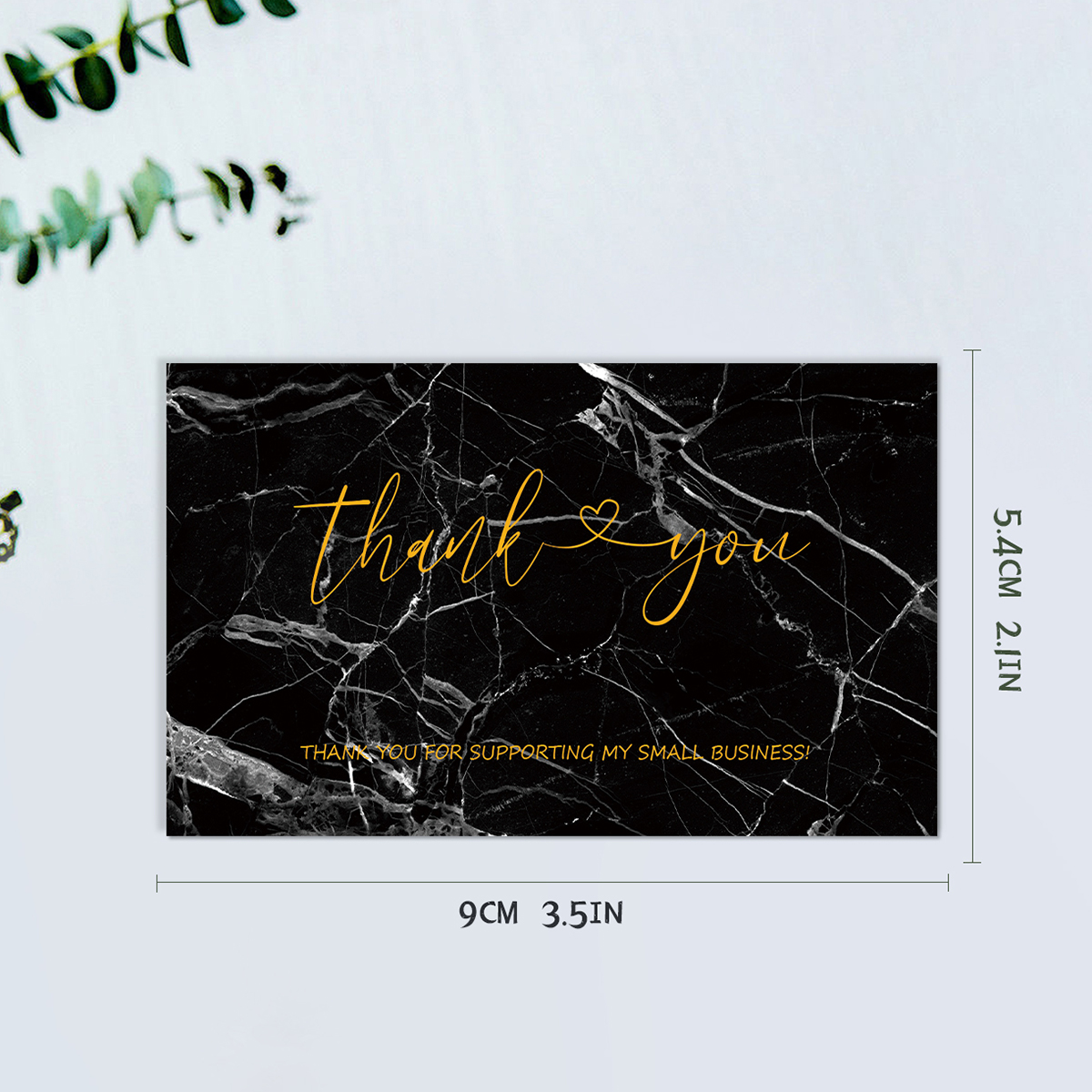 50pcs Thank You Card for Supporting My Small Business Cardstock Thank You Cards for Packaging Party Wedding Invitation Card