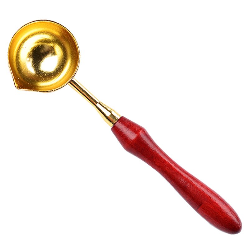 1Pcs Spoon Vintage Wax Sealing Spoon Melting Sealing Wax Stick Granule For Invitation Card Christmas 12x3cm Large Stamp