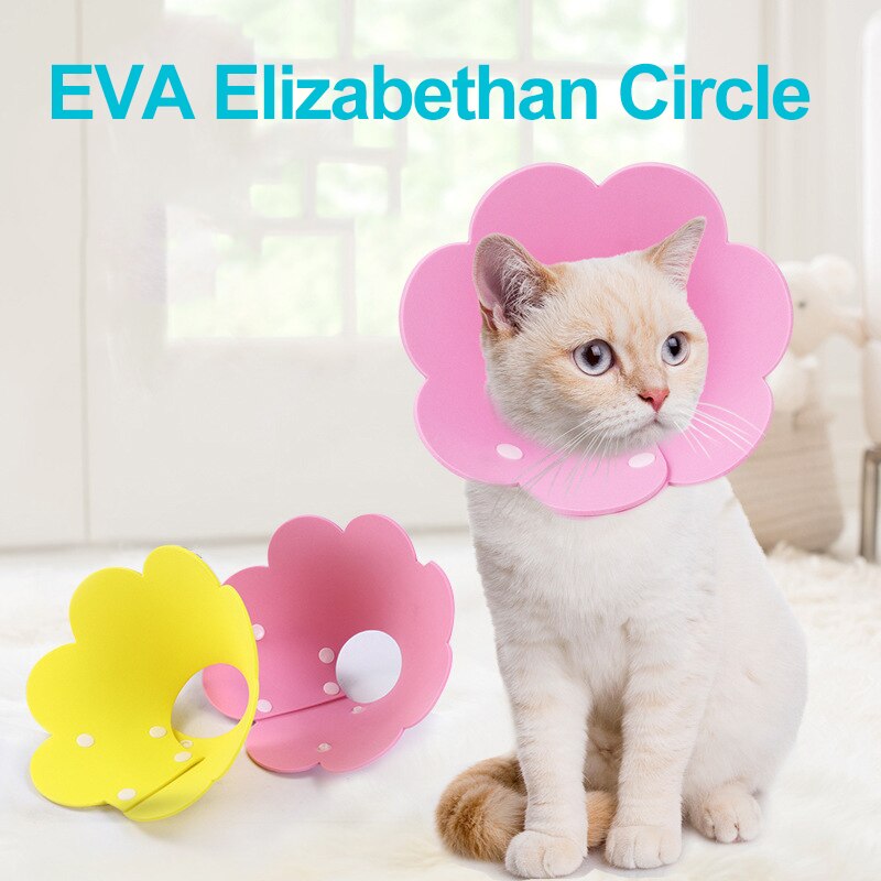 EVA Katze Nacken Schutz Kreis Kragen Sonne Blume Sonne Blume Anti Biss Anti Greifen Anti Lecken Katzen Nacken Elisabethanischen Kragen