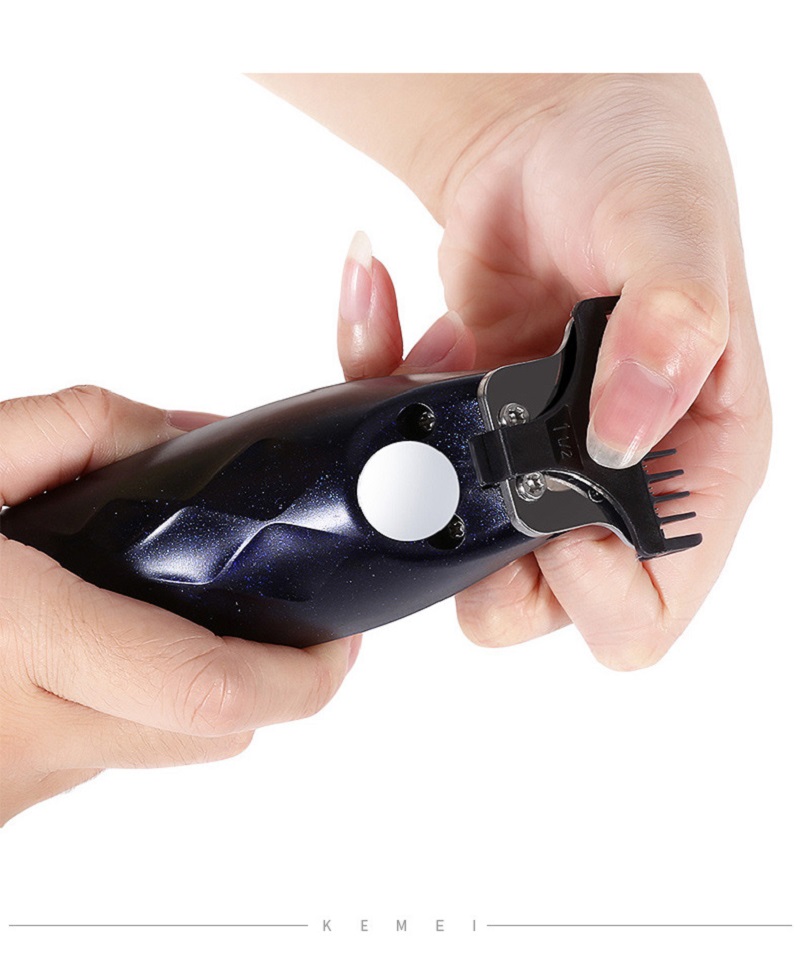 Kemei 3 en 1 tondeuse à cheveux professionnelle Rechargeable 0mm tondeuses à cheveux à baldaquin coiffeur coupe de cheveux Machine avec câble USB