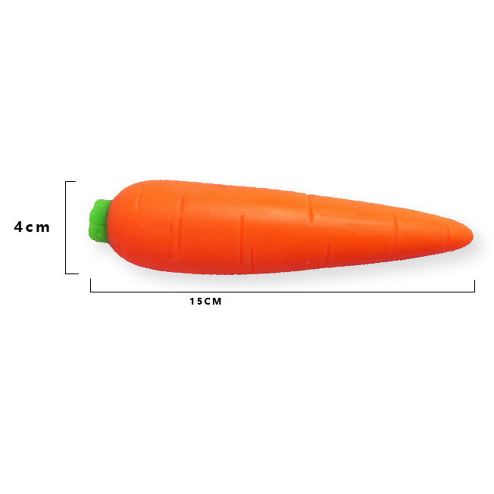 Stretchy Banana and Carrot Stress-Relief Toys Fidget Toys Stretchy Glue-Sand Filled Rubber Banana and Carrot Sensory Toys