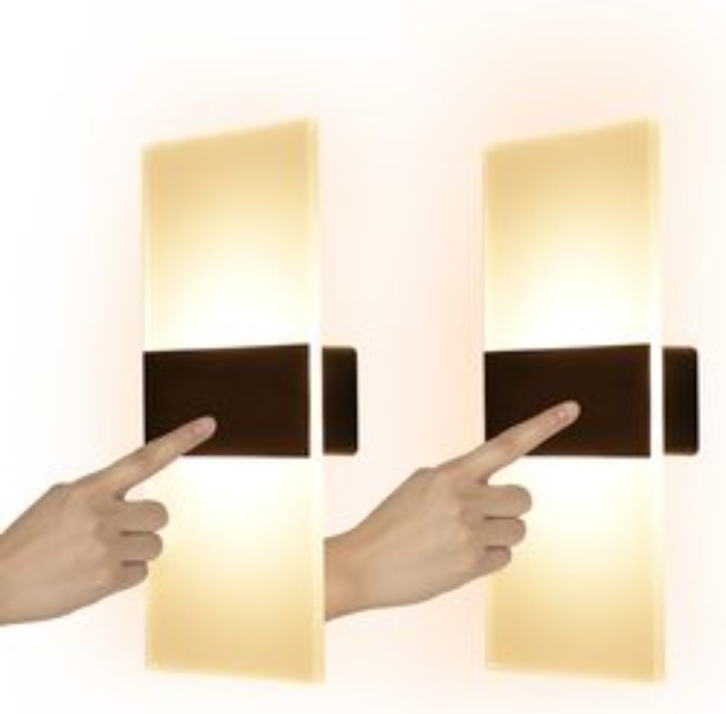 Indendørs magnetisk monteret genopladelig berørings- eller pir-bevægelsessensor natlampe dekorativ led-lampe til sengebordet væglampe