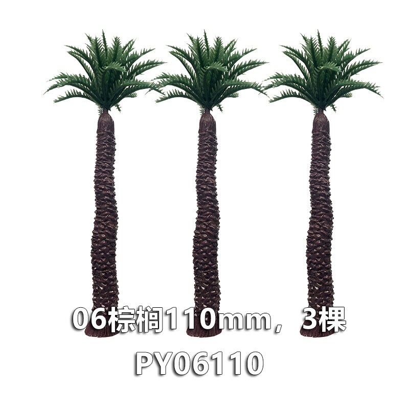 110mm Ho Scale Palm Trees Model Miniature Simulation Coconut Tree Sand Table Landscape Train Railway Layout Diy Material Diorama