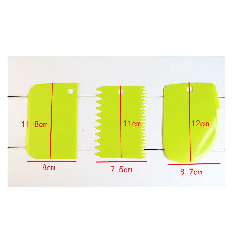 3 stuks keukengadgets schraper taartmes broodbakspatel uitstekers taartmodel siliconen decoratiegereedschap keukenaccessoires