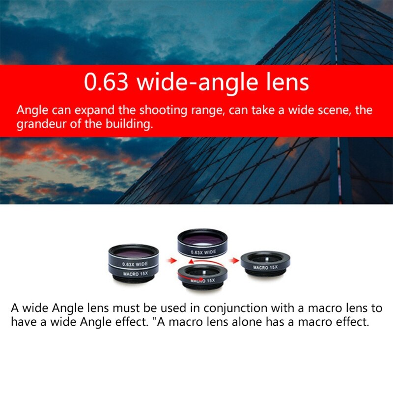 7 In 1 Telefoon Camera Lens Kit Groothoek/Fisheye Lens Speciale Effecten Lens Kit Voor Smartphones/En-Roid Telefoons Camera